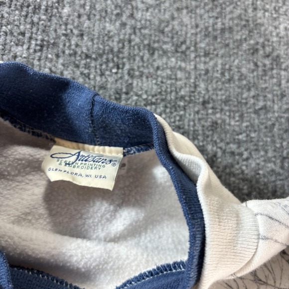 Vintage Artisans Sweatshirt Womens XL White Snowman Christmas Fleece Glitter - Picture 6 of 7